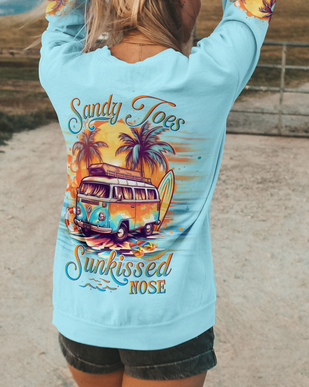 BLISSCORNERS SANDY TOES SUNKISSED NOSE ALL OVER PRINT