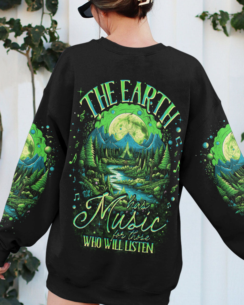 BLISSCORNERS THE EARTH HAS MUSIC ALL OVER PRINT