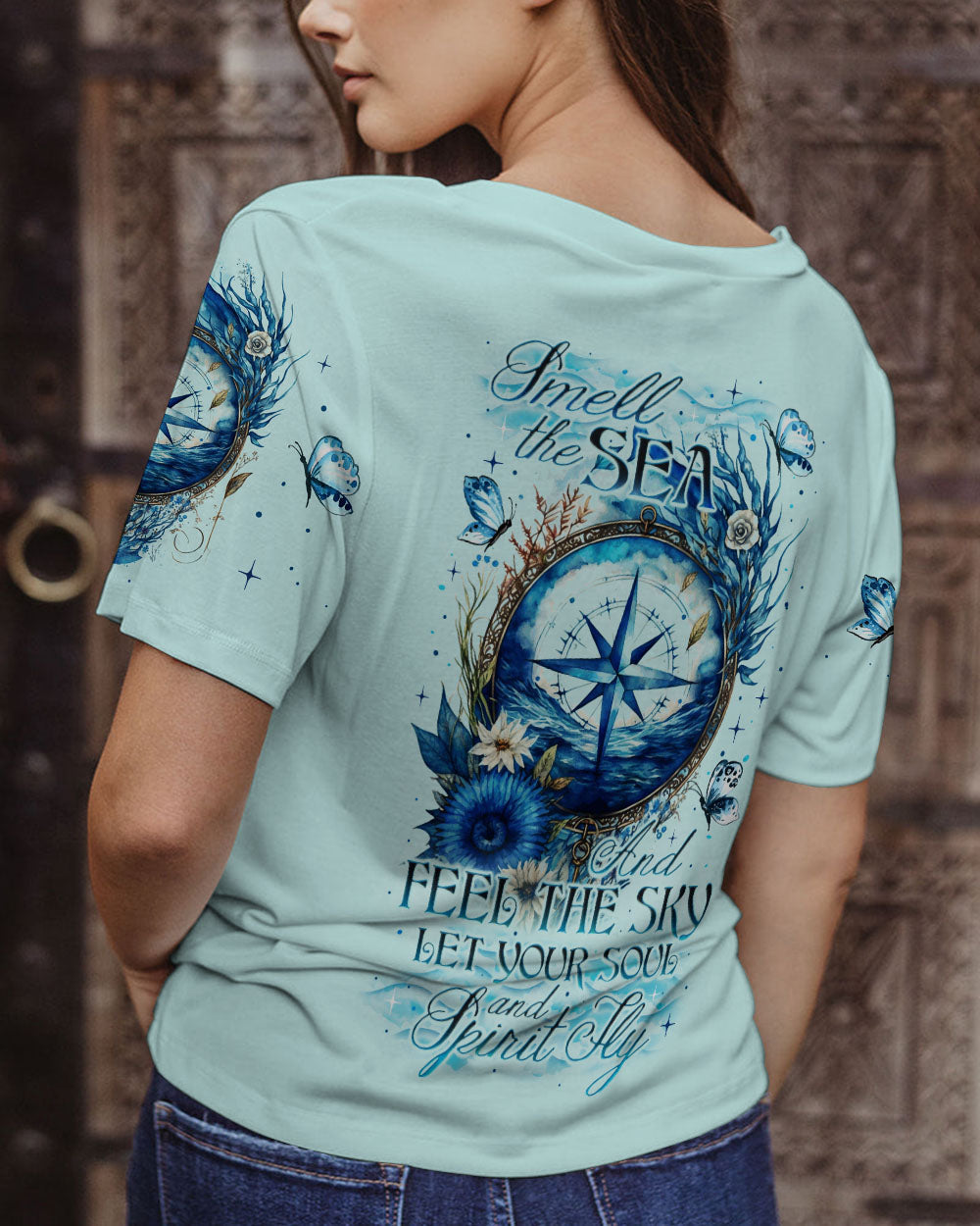 BLISSCORNERS SMELL THE SEA AND FEEL THE SKY ALL OVER PRINT
