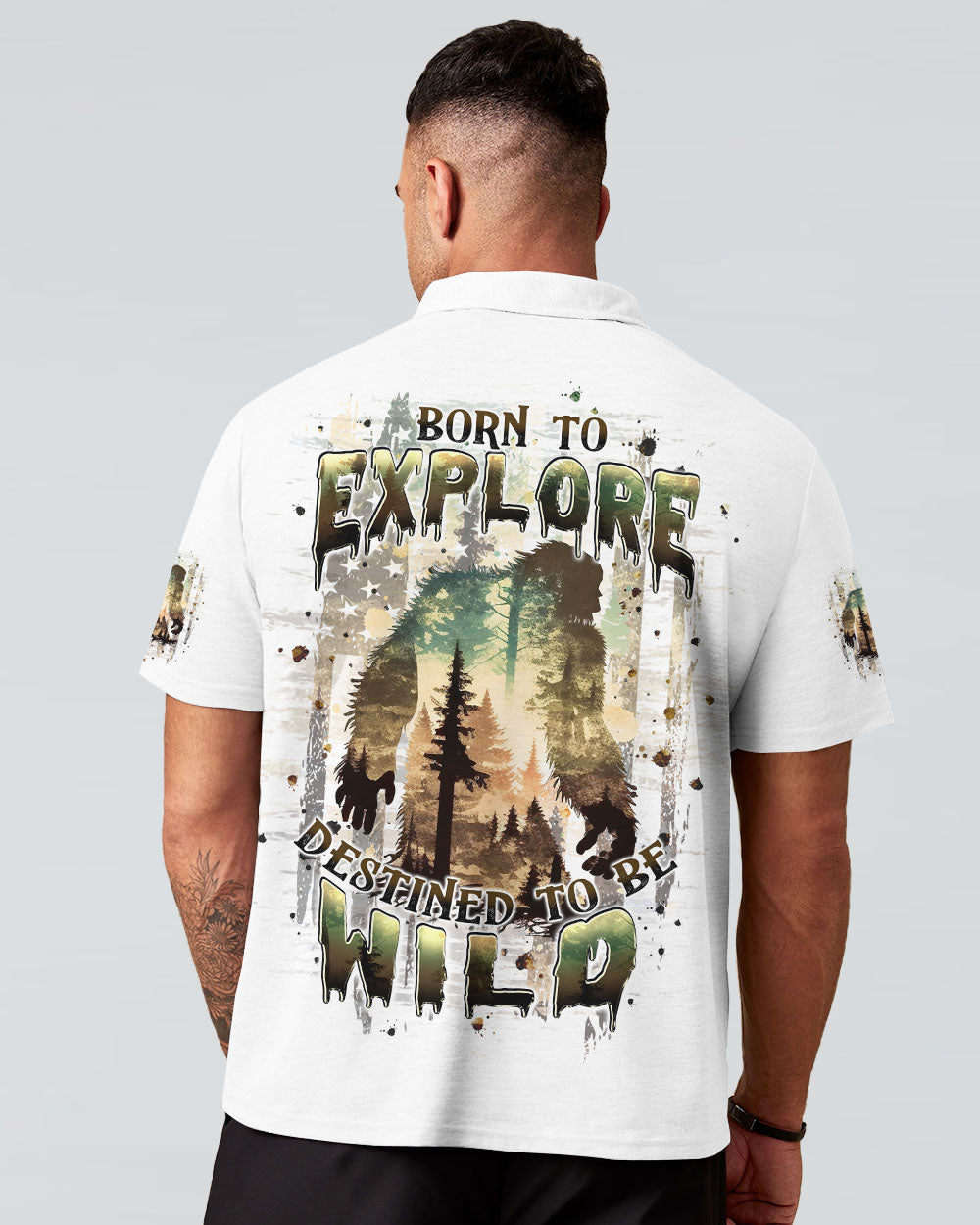 BLISSCORNERS BORN TO EXPLORE DESTINED TO BE WILD BIGFOOT ALL OVER PRINT