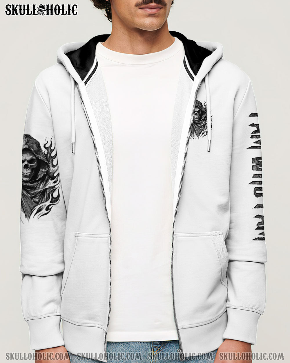 BLISSCORNERS I AM WHO I AM SKULL REAPER ALL OVER PRINT