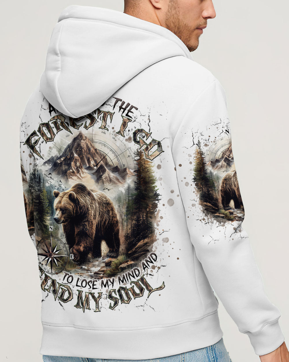 BLISSCORNERS AND INTO THE FOREST I GO BEAR ALL OVER PRINT