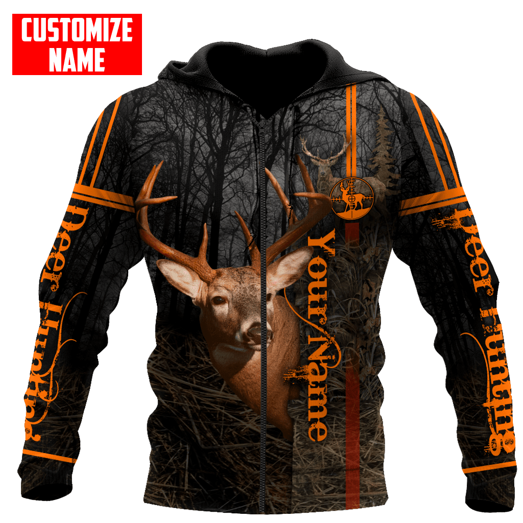 Blisscorners Personalized Name Deer Hunting 3D Shirts