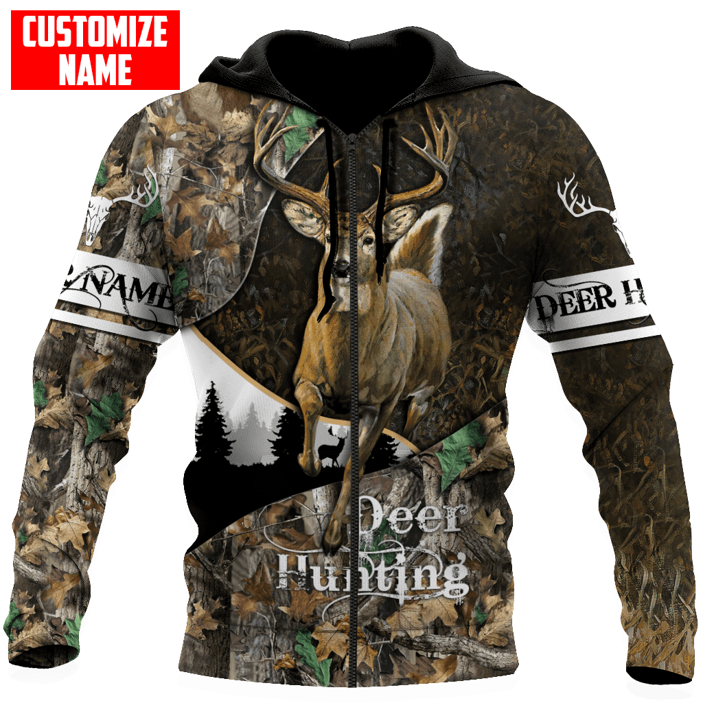 Blisscorners Personalized Deer Hunting Camo Autunm 3D Shirts