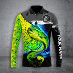 Blisscorners Mahi Mahi Fishing Customize Name 3D Shirts