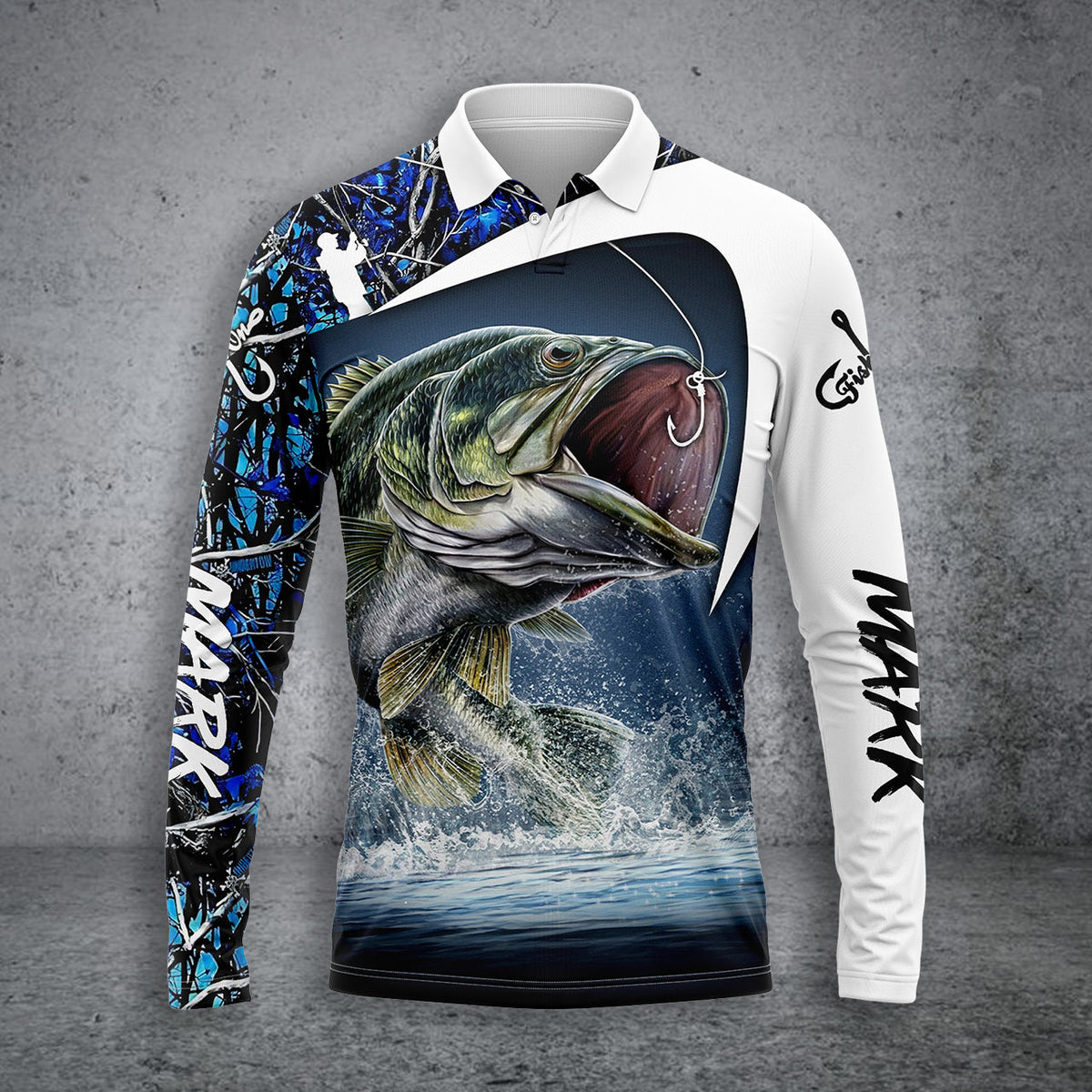 Blisscorners Largemouth Bass Fishing Customize Name 3D Shirts