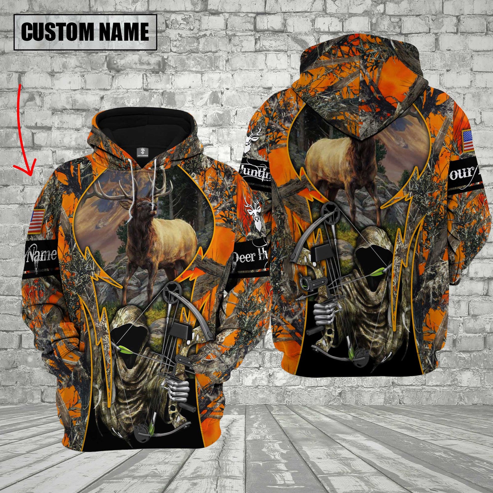 Blisscorners Custom Name Elk Hunting Shirt 3D All Over Printed Clothes