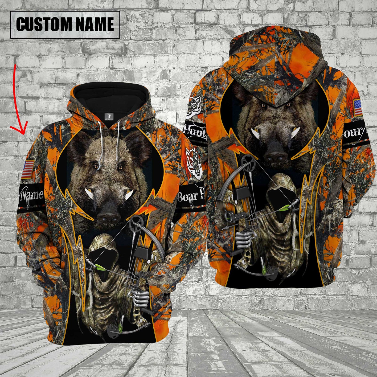 Blisscorners Custom Name Boar Hunting Shirt 3D All Over Printed Clothes