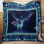 Blisscorners Deer Hunting Royal Blue Blanket