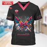 Blisscorners Personalized Nurse Shirt - Vibrant Care and Compassion