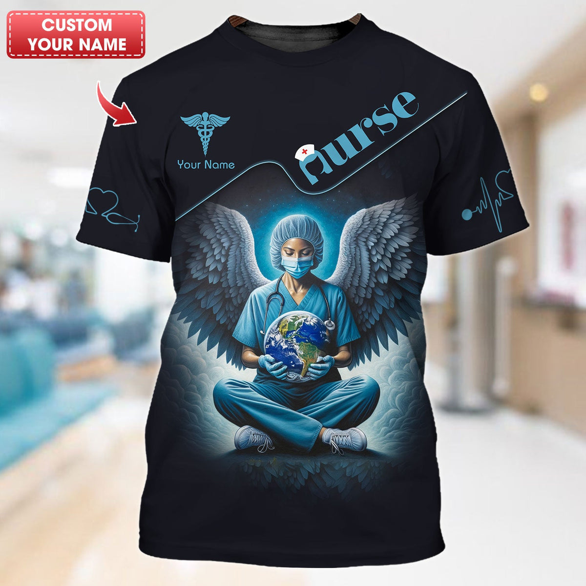 Blisscorners Personalized Nurse Shirt - Guardian Angels of Healthcare