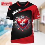 Blisscorners Personalized Nurse Shirt - Heart of Healing