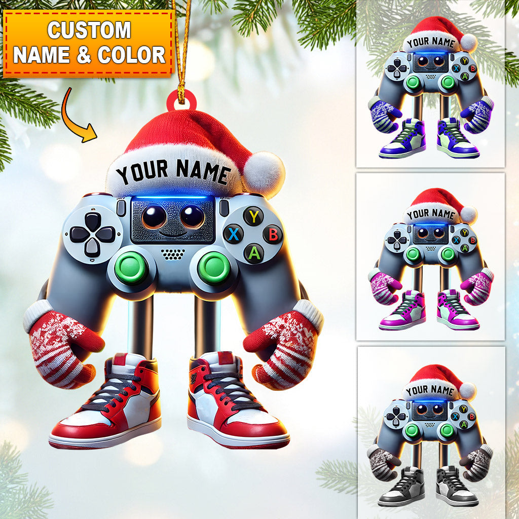 Blisscorners Game Lover Decor Christmas Ornament, Personalized Ornament2D Flat LM2211