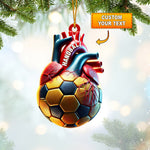 Blisscorners Ball Heart Home Decor Christmas Ornament, Personalized Ornament2D Flat LM2211
