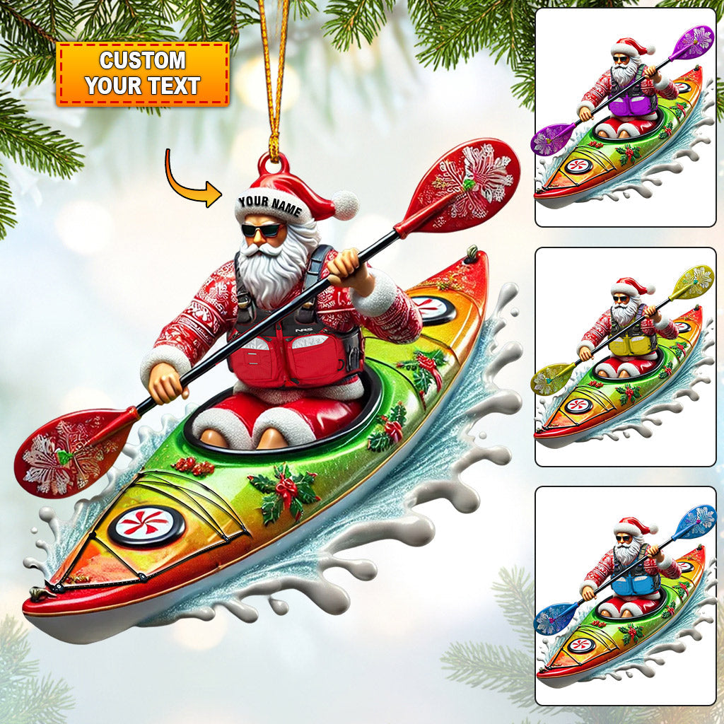 Blisscorners Kayak Christmas Home Decor Christmas Ornament, Personalized Ornament2D Flat LM2211