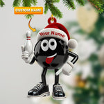 Blisscorners Bowling Ball Christmas Ornament, Personalized Ornament2D Flat LM2211