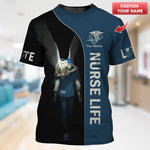 Blisscorners Personalized Nurse Shirt, Angel Wings and Healthcare Hero Tribute