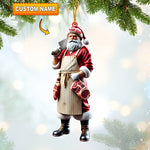 Blisscorners Butcher Santa Home Decor Christmas Ornament, Personalized Ornament2D Flat LM2211