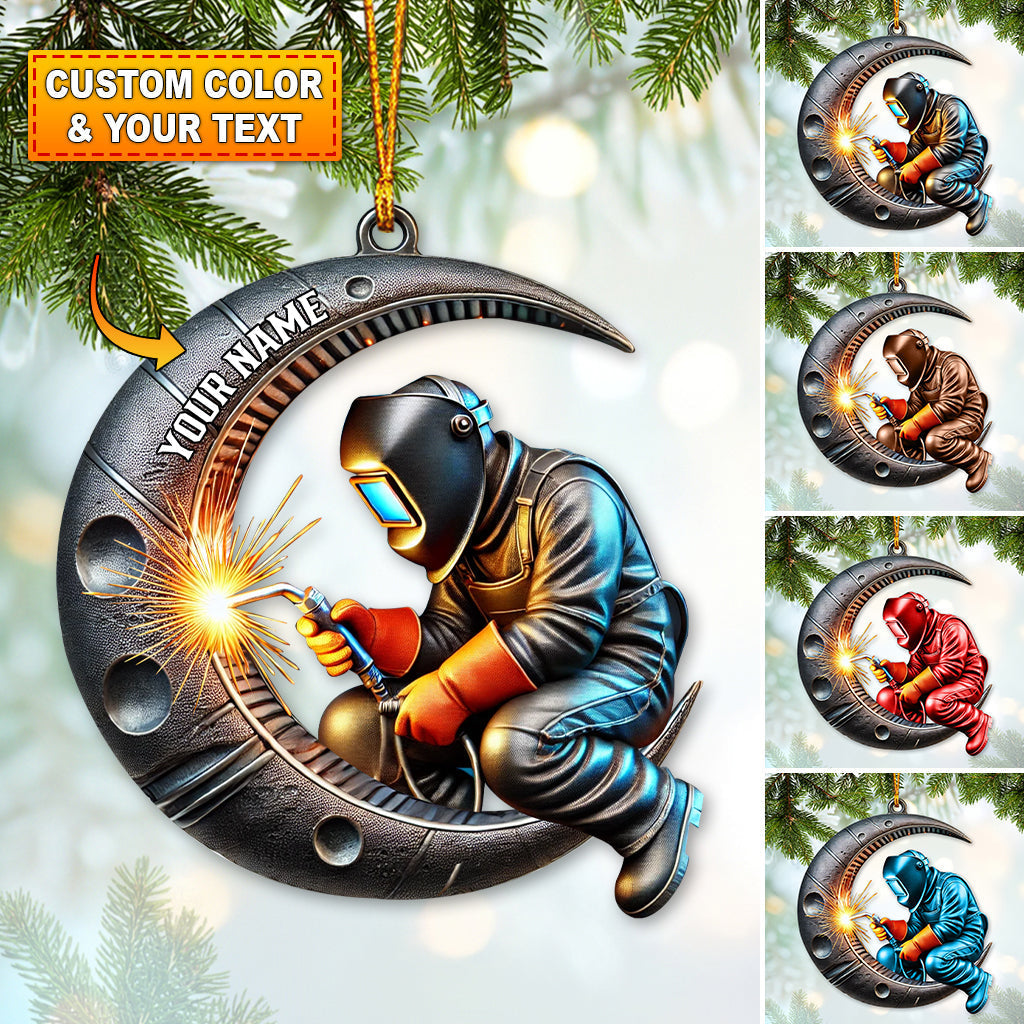 Blisscorners Custom Name Ornament, Space Engineer2D Flat LM2211