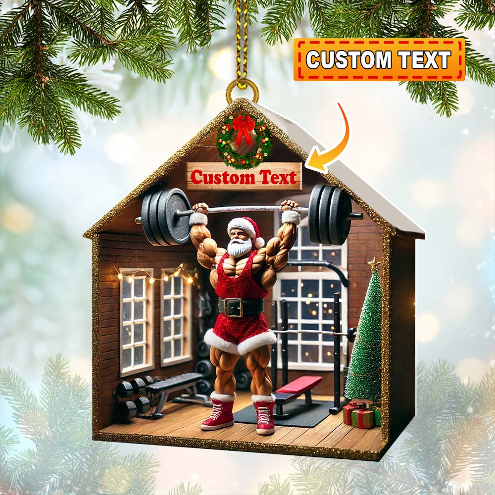 Blisscorners Weight Room Christmas Ornament, Personalized Ornament2D Flat LM2211