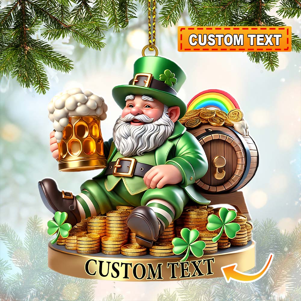 Blisscorners Custom Name Ireland Ornament, Ireland Lover Christmas Gift32D Flat LM2111