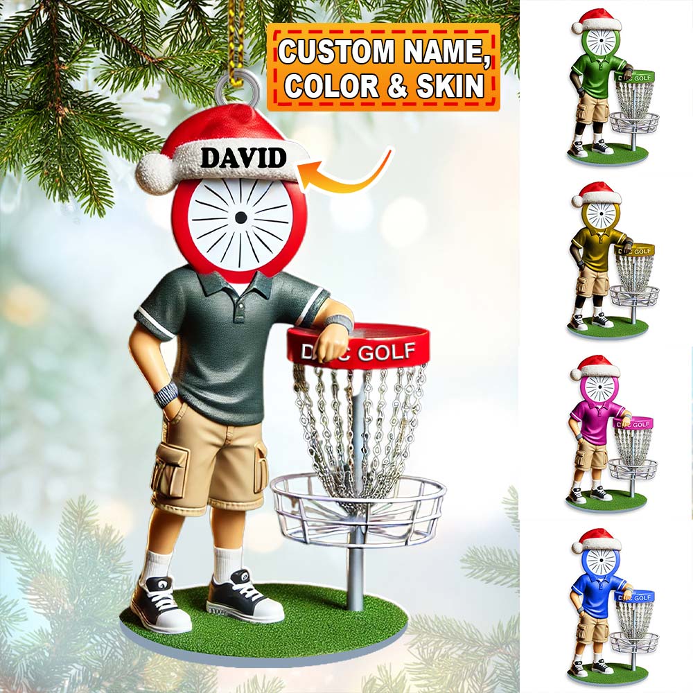 Blisscorners Custom Name Golf Ornament, Christmas Gift Decoration2D Flat LM2211