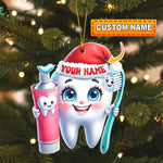 Blisscorners Beautiful Teeth, Home Decor, Christmas Ornament, Personalized Ornament2D Flat LM2111