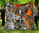 Blisscorners Hunting Bow Hunt Skull Blanket