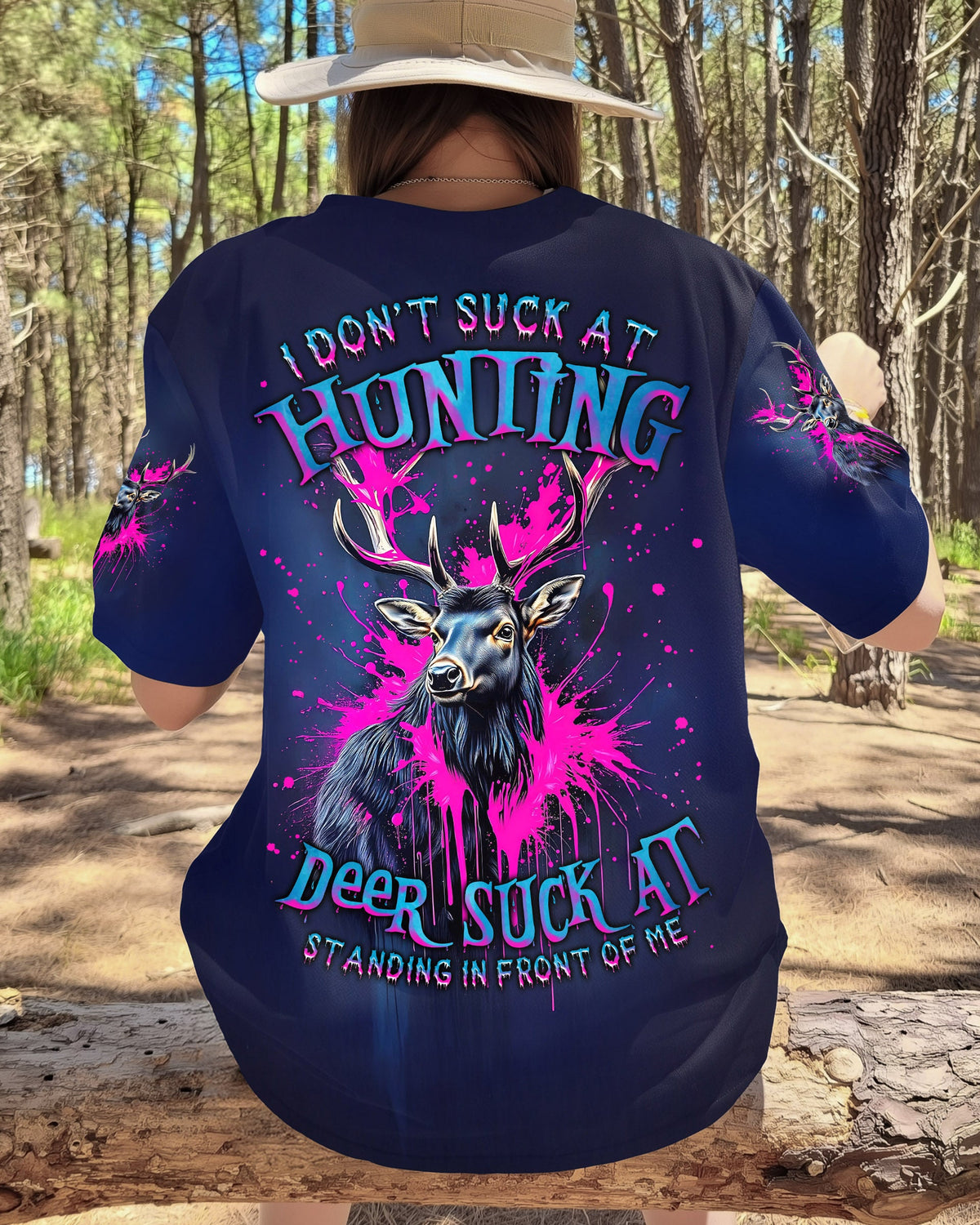 BLISSCORNERS I DON'T SUCK AT HUNTING DEER ALL OVER PRINT