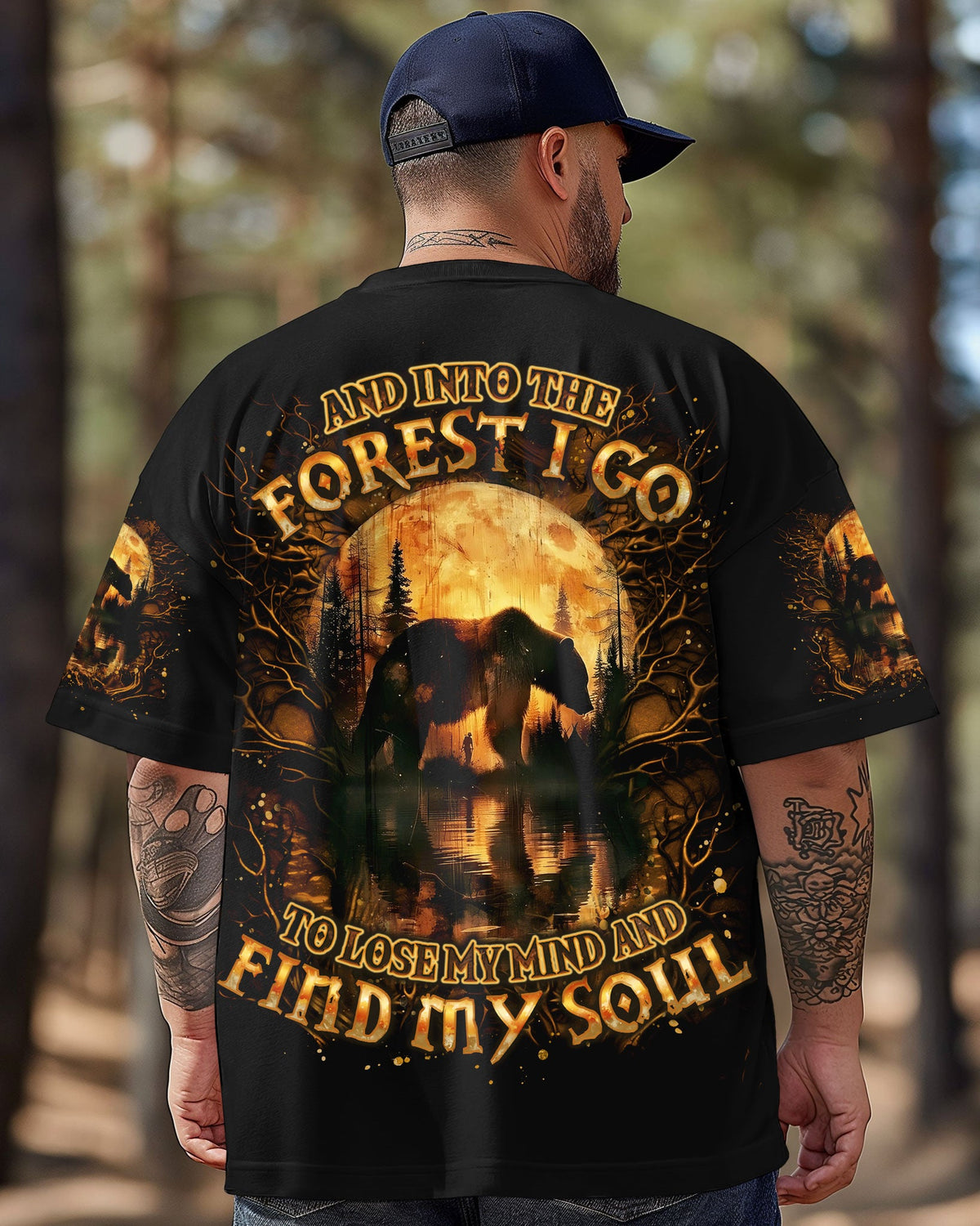 BLISSCORNERS AND INTO THE FOREST I GO BEARALL OVER PRINT