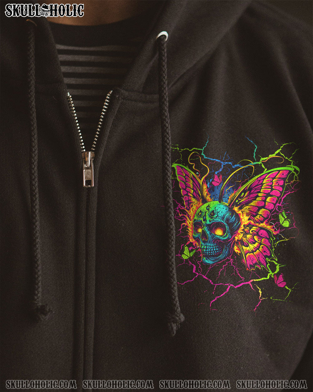 BLISSCORNERS KARMA FAIRY SKULL BUTTERFLY ALL OVER PRINT