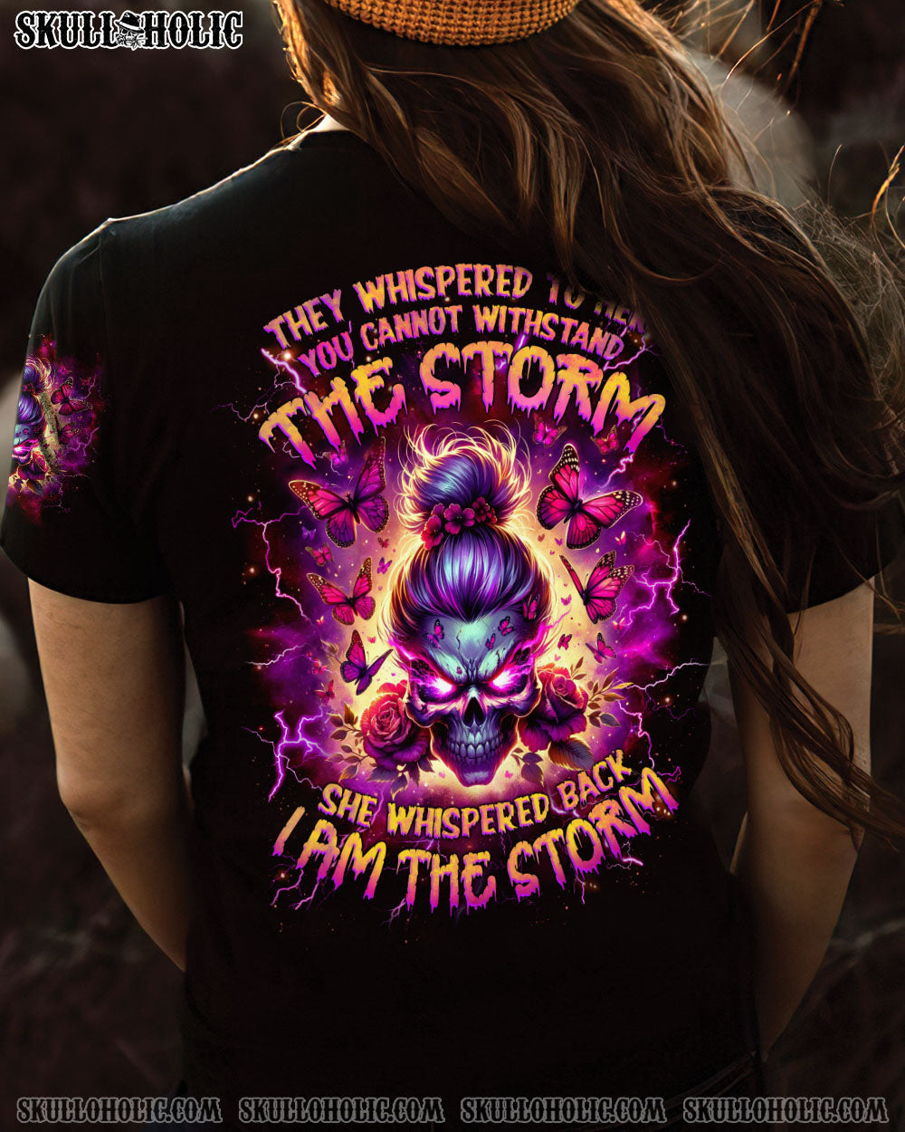 BLISSCORNERS THE GOOD GIRL IN ME MESSY BUN ALL OVER PRINT