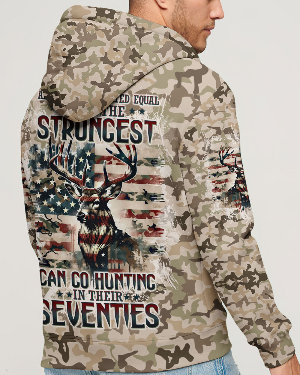 BLISSCORNERS GO HUNTING IN THEIR SEVENTIES DEER ALL OVER PRINT