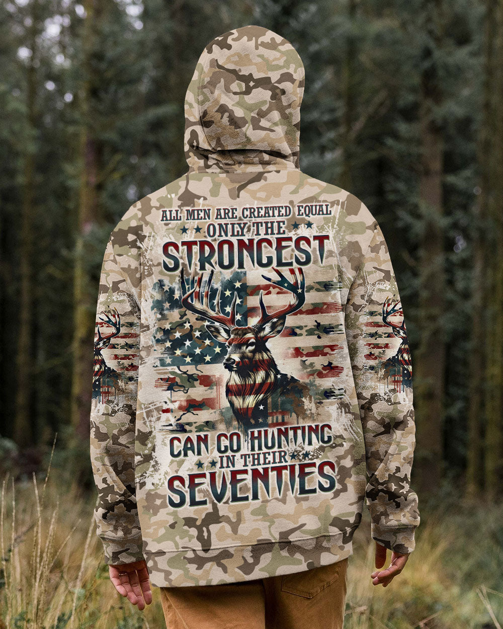 BLISSCORNERS GO HUNTING IN THEIR SEVENTIES DEER ALL OVER PRINT