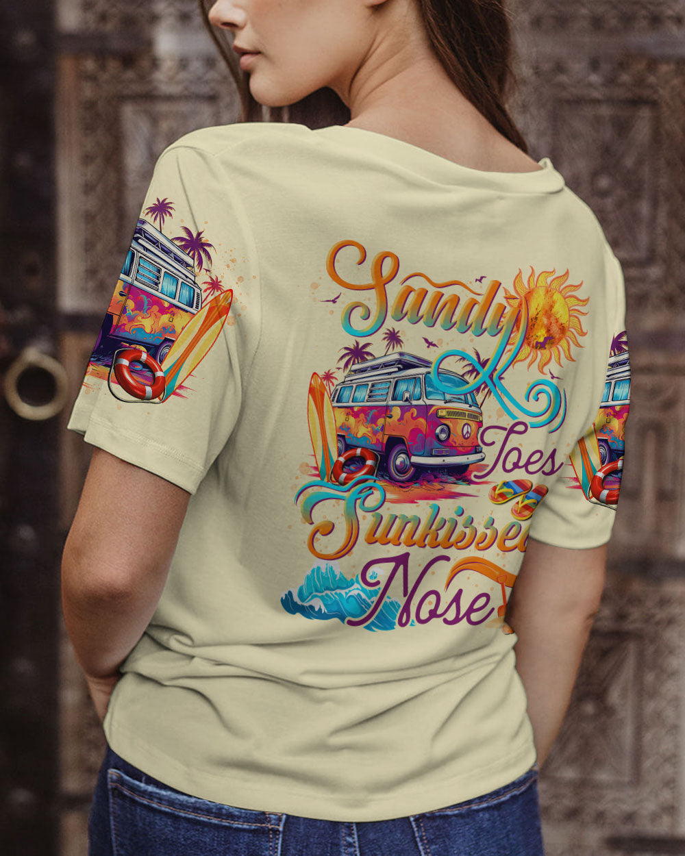 BLISSCORNERS SANDY TOES SUNKISSED NOSE ALL OVER PRINT