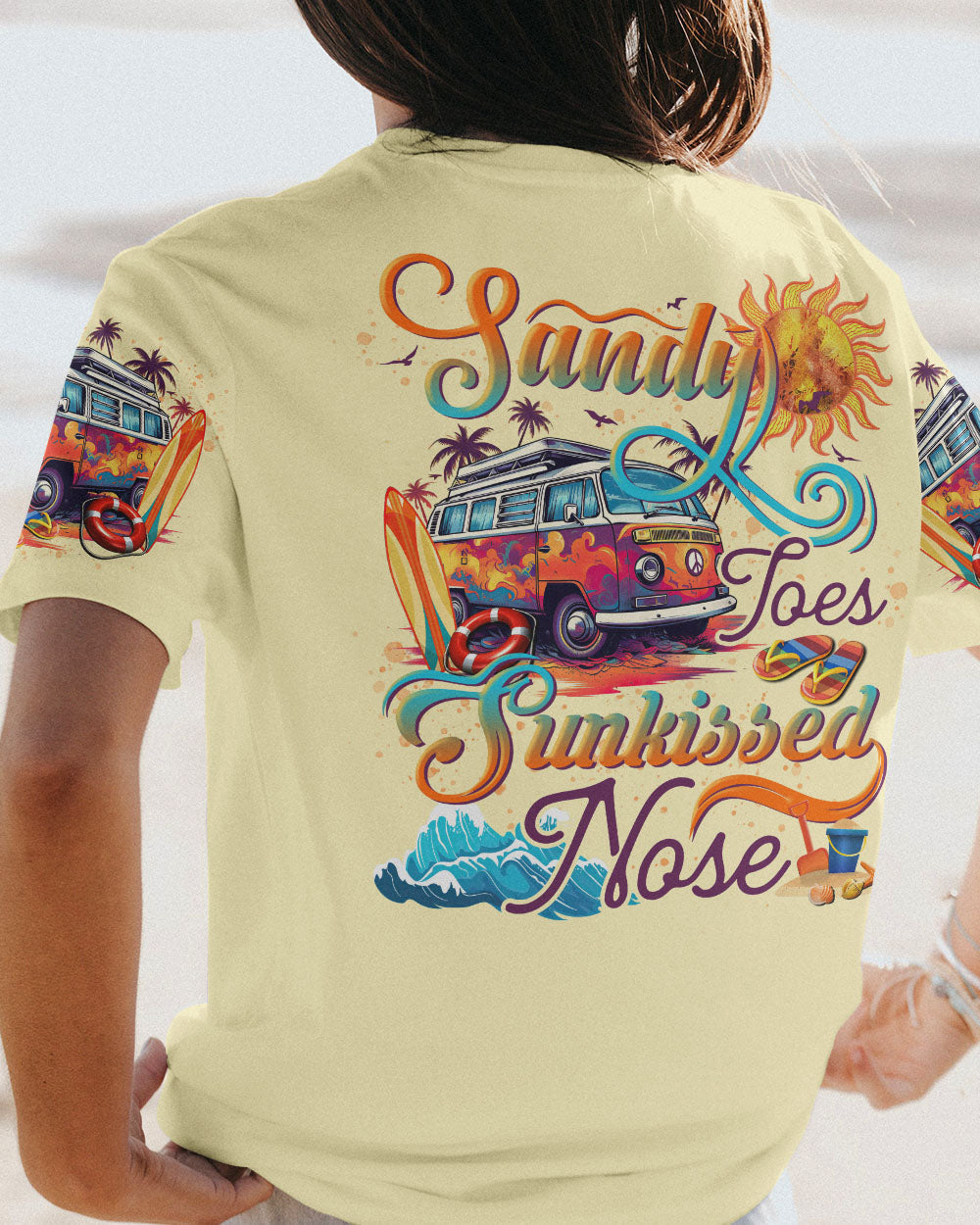 BLISSCORNERS SANDY TOES SUNKISSED NOSE ALL OVER PRINT