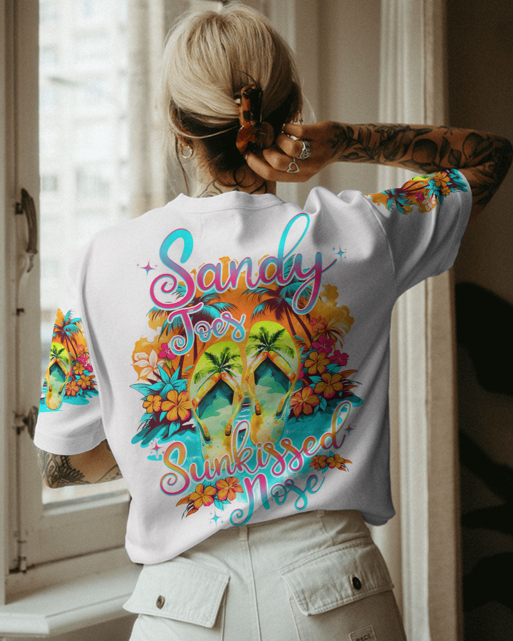 BLISSCORNERS SANDY TOES SUNKISSED NOSE ALL OVER PRINT