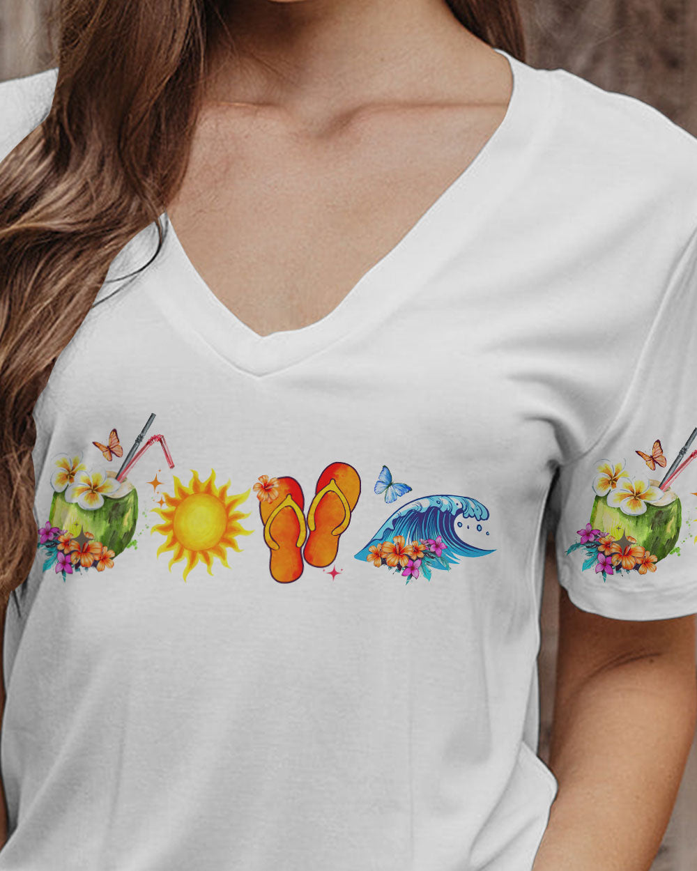 BLISSCORNERS SANDY TOES SUNKISSED NOSE ALL OVER PRINT