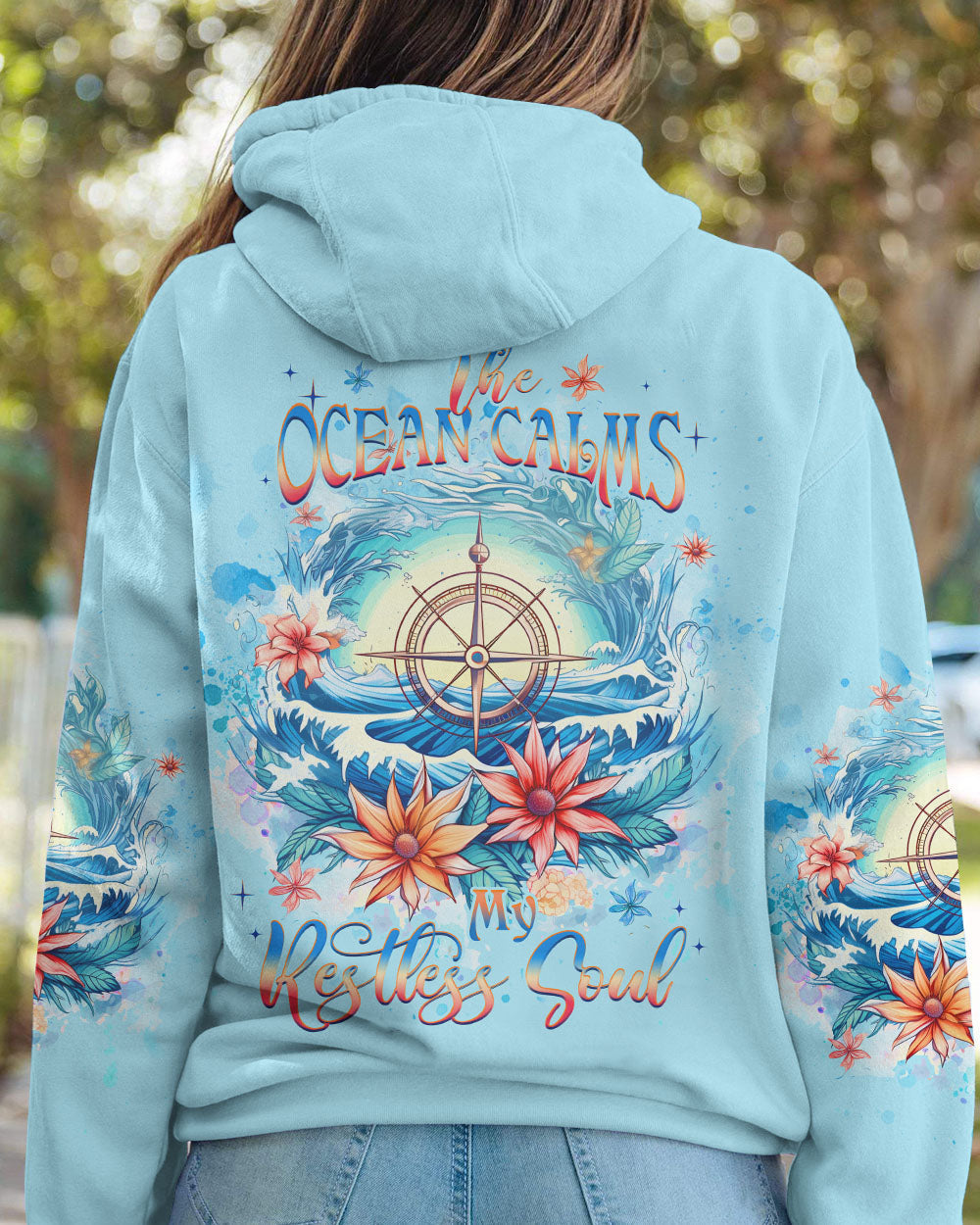 BLISSCORNERS THE OCEAN CALMS MY RESTLESS SOUL ALL OVER PRINT