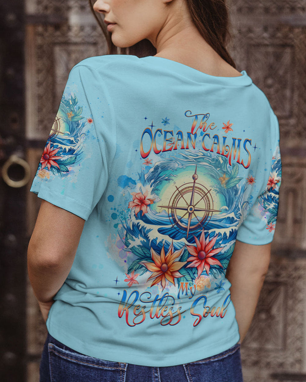 BLISSCORNERS THE OCEAN CALMS MY RESTLESS SOUL ALL OVER PRINT