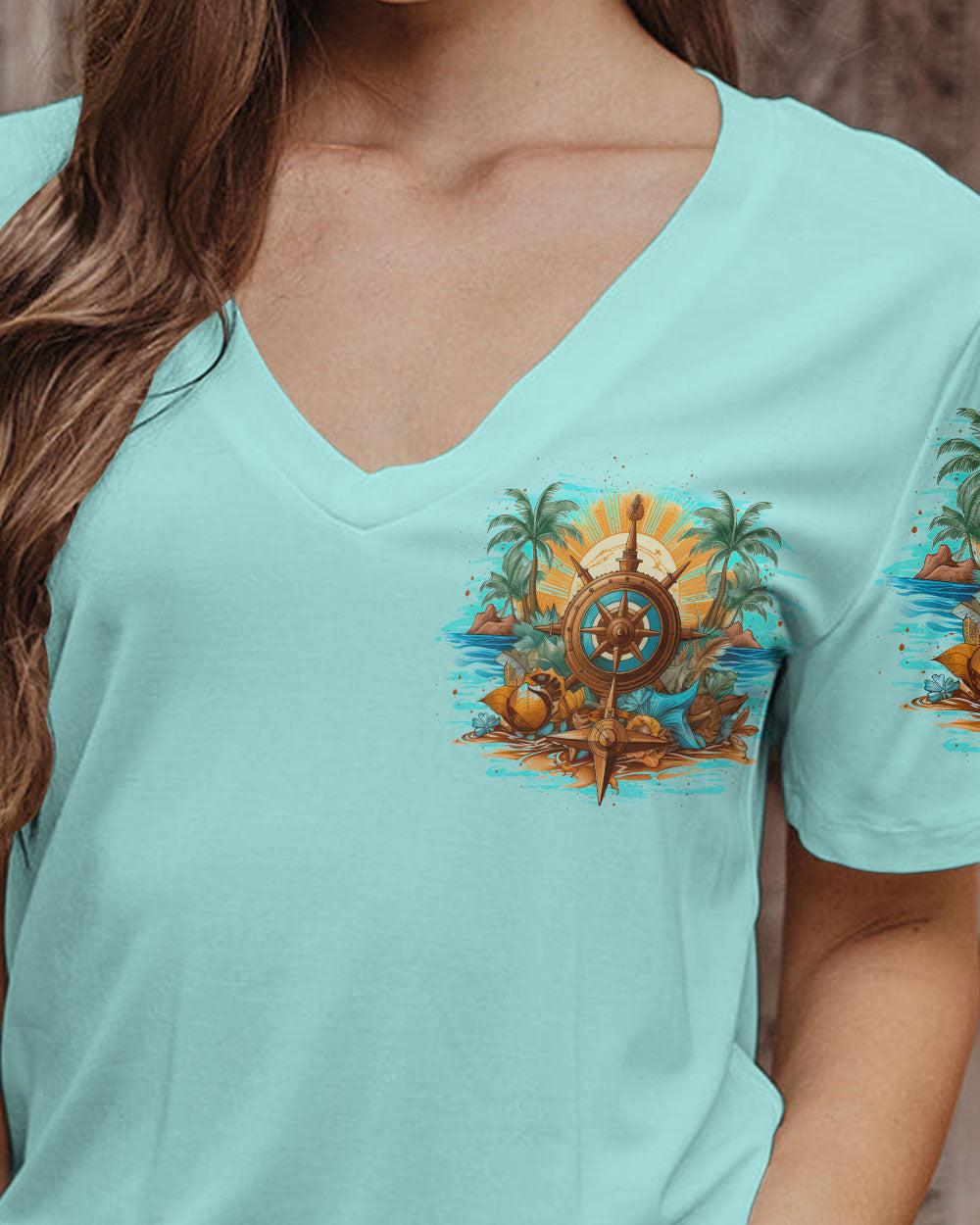 BLISSCORNERS SMELL THE SEA FEEL THE BREEZE ALL OVER PRINT