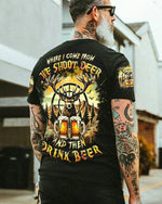 BLISSCORNERS WE SHOOT DEER AND THEN DRINK BEER ALL OVER PRINT