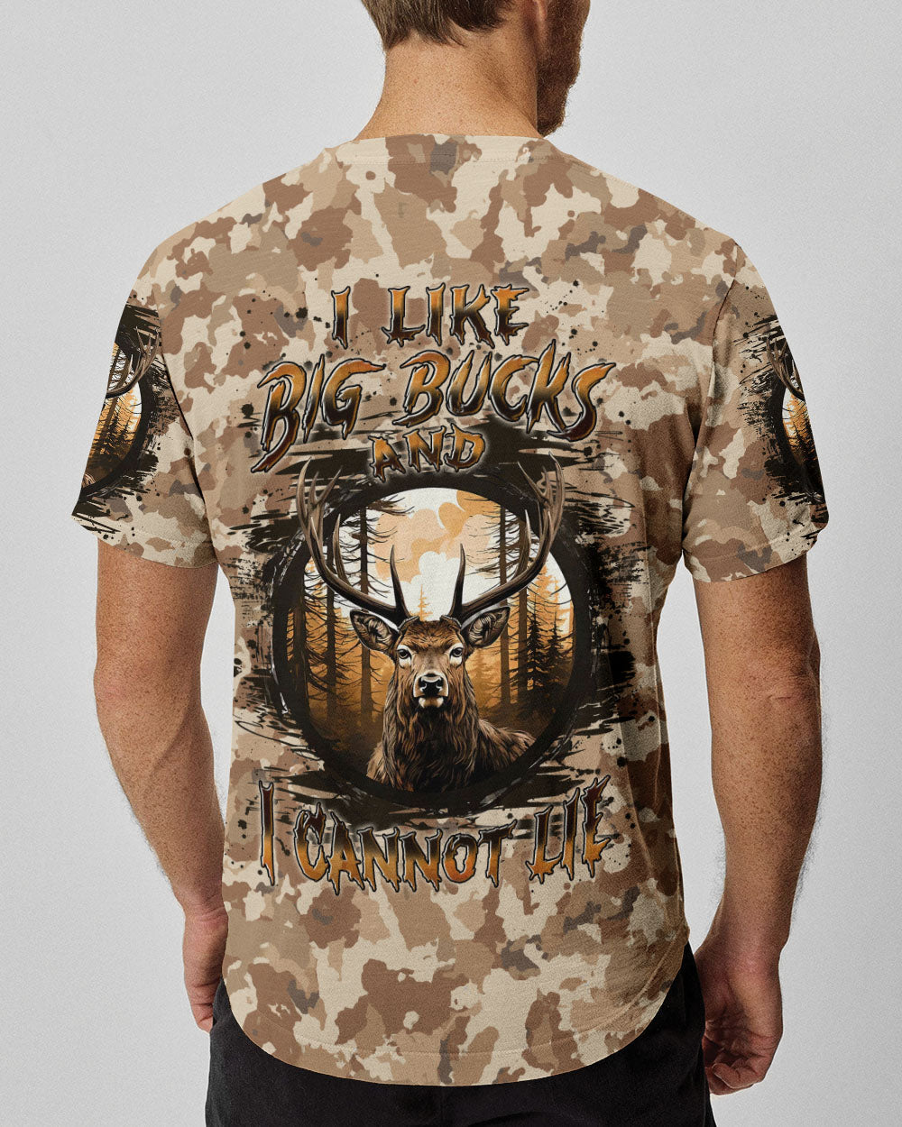 BLISSCORNERS I LIKE BIG BUCKS DEER HUNTING ALL OVER PRINT