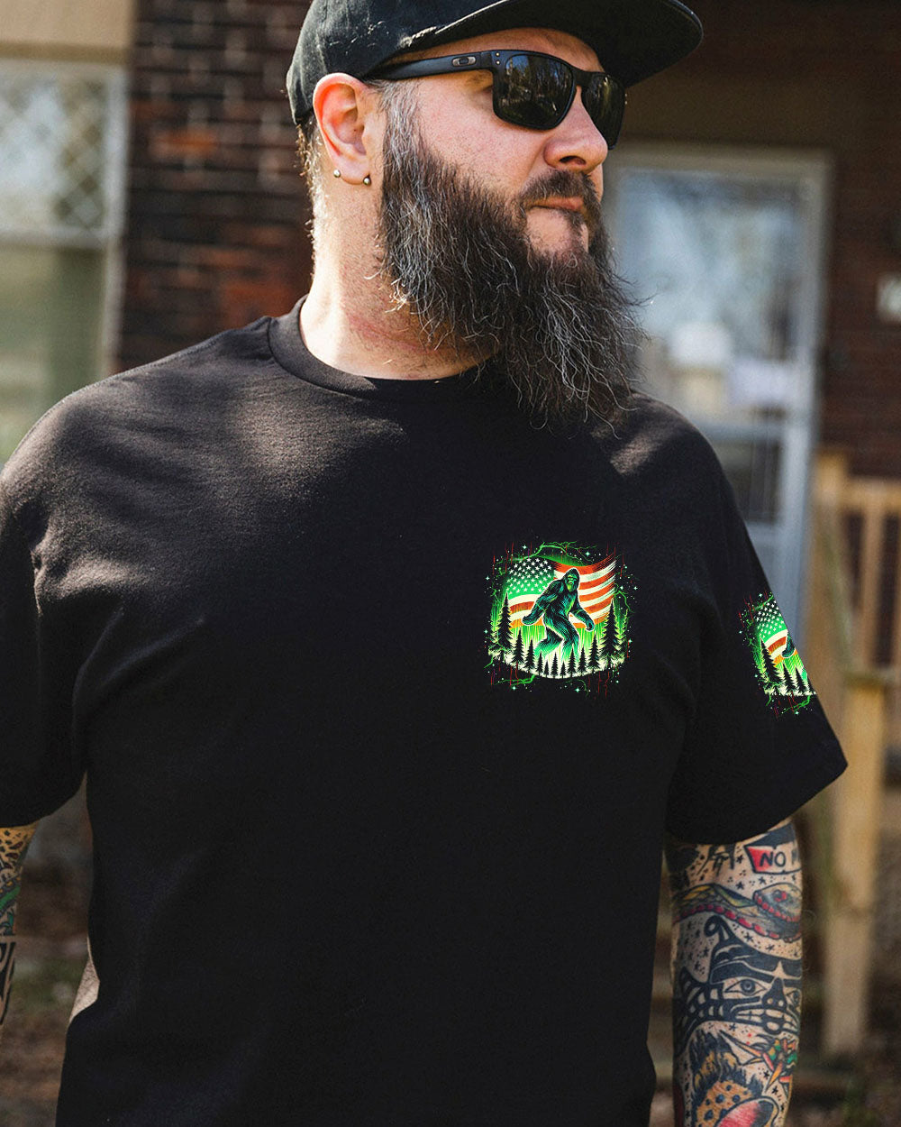 BLISSCORNERS (HOT DEAL) THE CLOSER I GET TO NATURE BIGFOOT ALL OVER PRINT