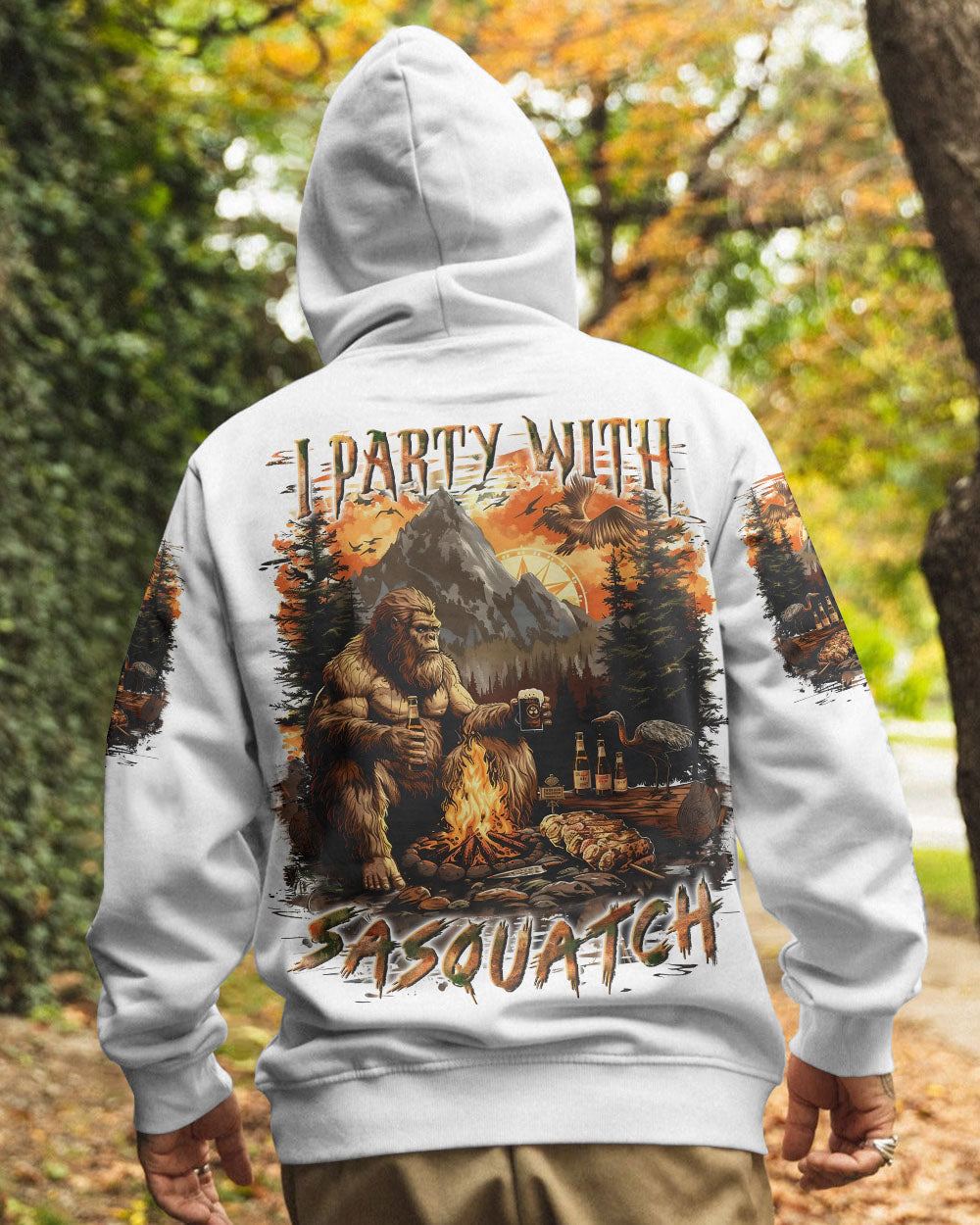 BLISSCORNERS I PARTY WITH SASQUATCH BIGFOOT ALL OVER PRINT