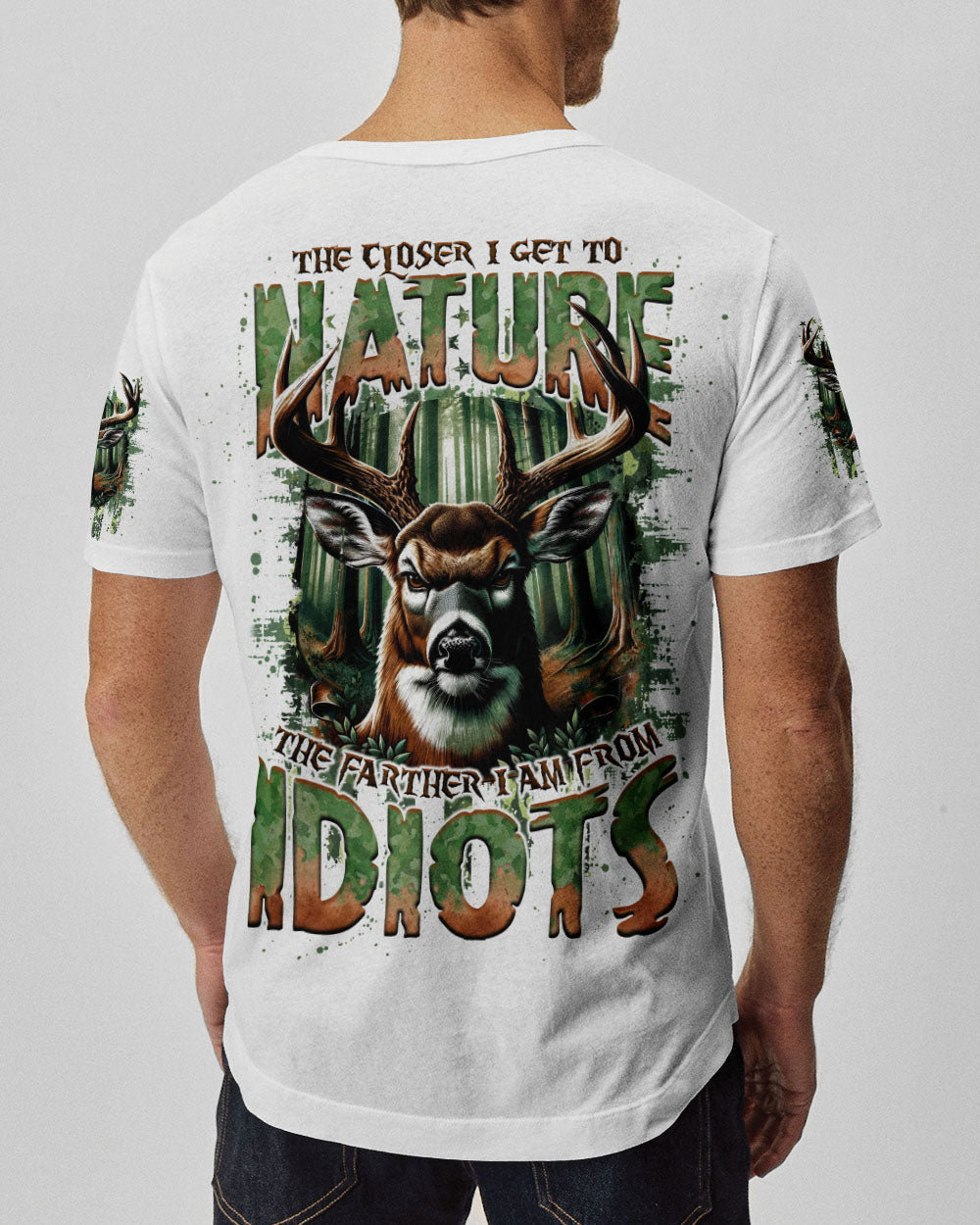 BLISSCORNERS THE CLOSER I GET TO NATURE HUNTING ALL OVER PRINT