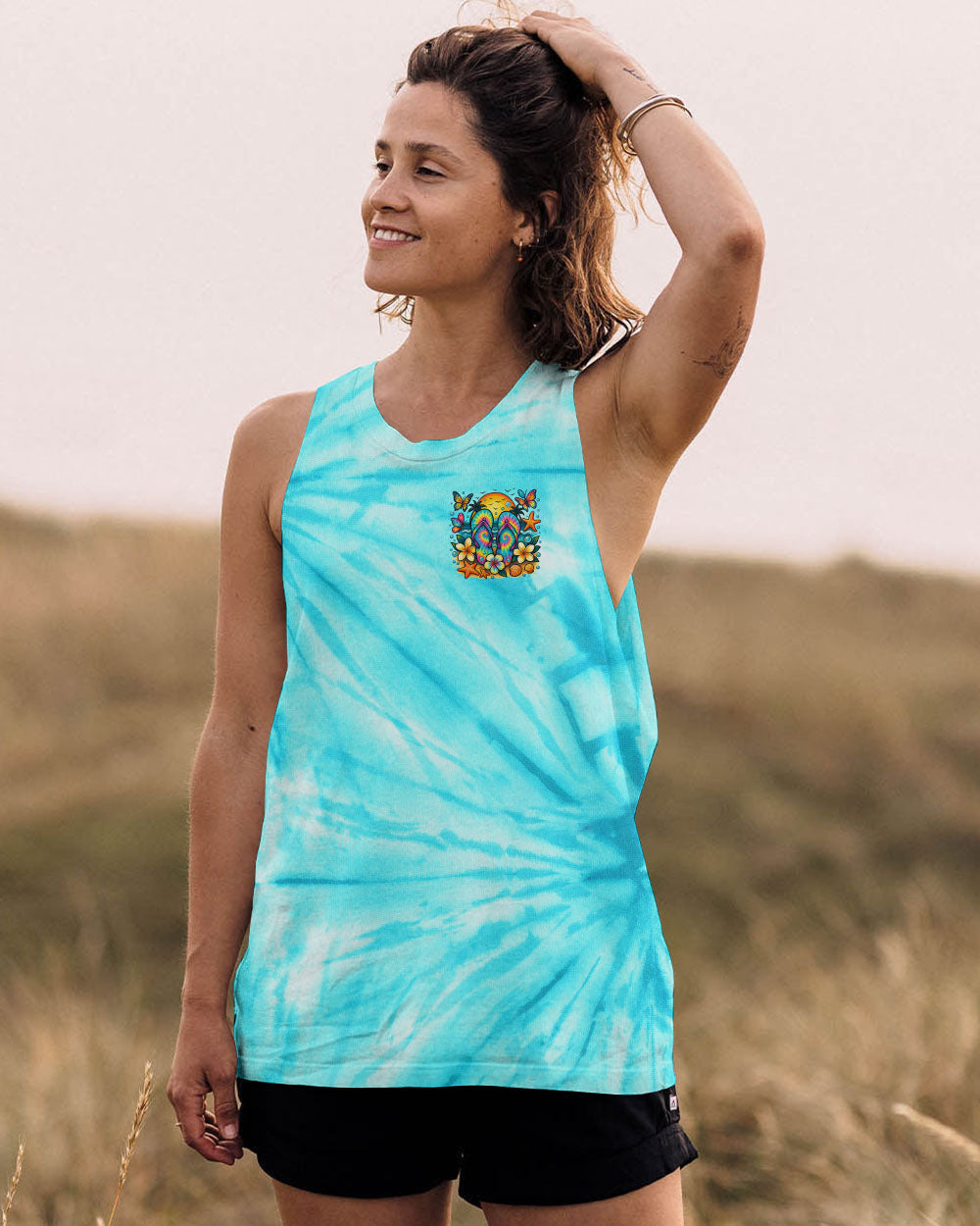 BLISSCORNERS LIFE IS BETTER IN FLIP-FLOPS AND SANDY TOES ALL OVER PRINT