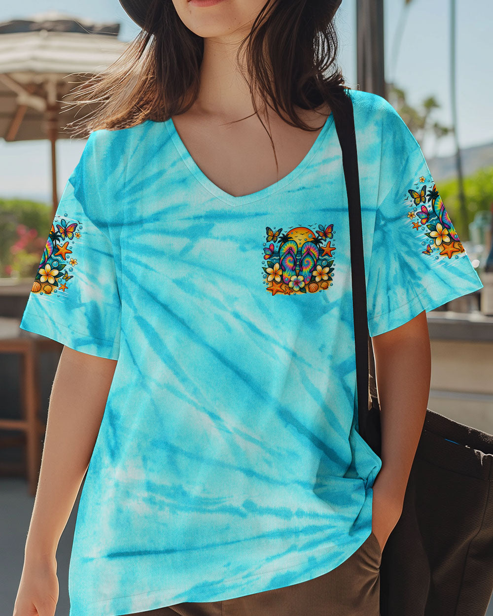 BLISSCORNERS LIFE IS BETTER IN FLIP-FLOPS AND SANDY TOES ALL OVER PRINT