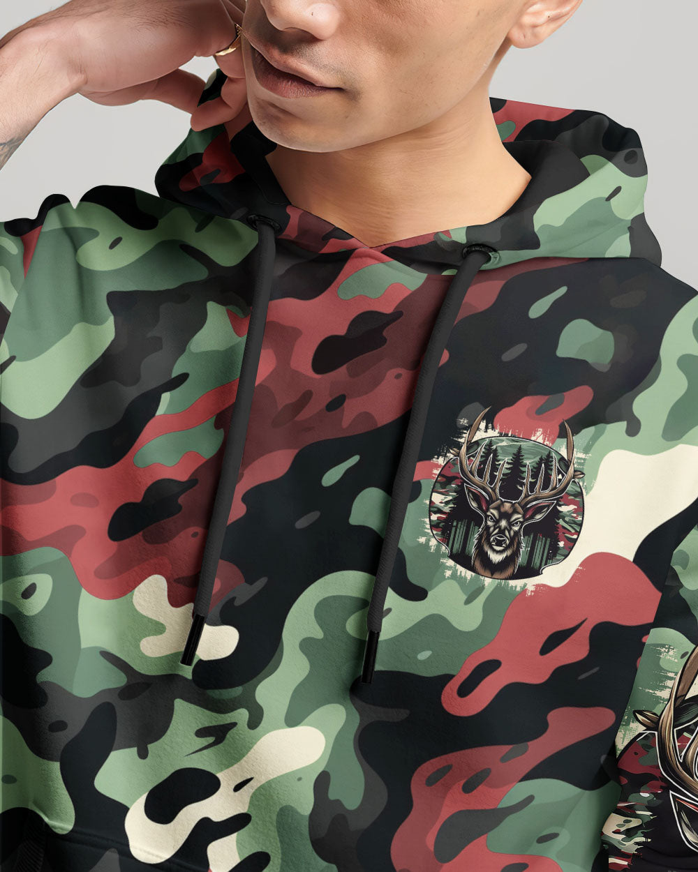 BLISSCORNERS BUCK AROUND AND FIND OUT DEER HUNTING ALL OVER PRINT