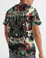 BLISSCORNERS BUCK AROUND AND FIND OUT DEER HUNTING ALL OVER PRINT